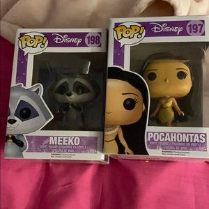 Meeko and pocahantas funko pop new in box